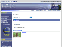 Tablet Screenshot of catalog.gatewaymanufacturing.com